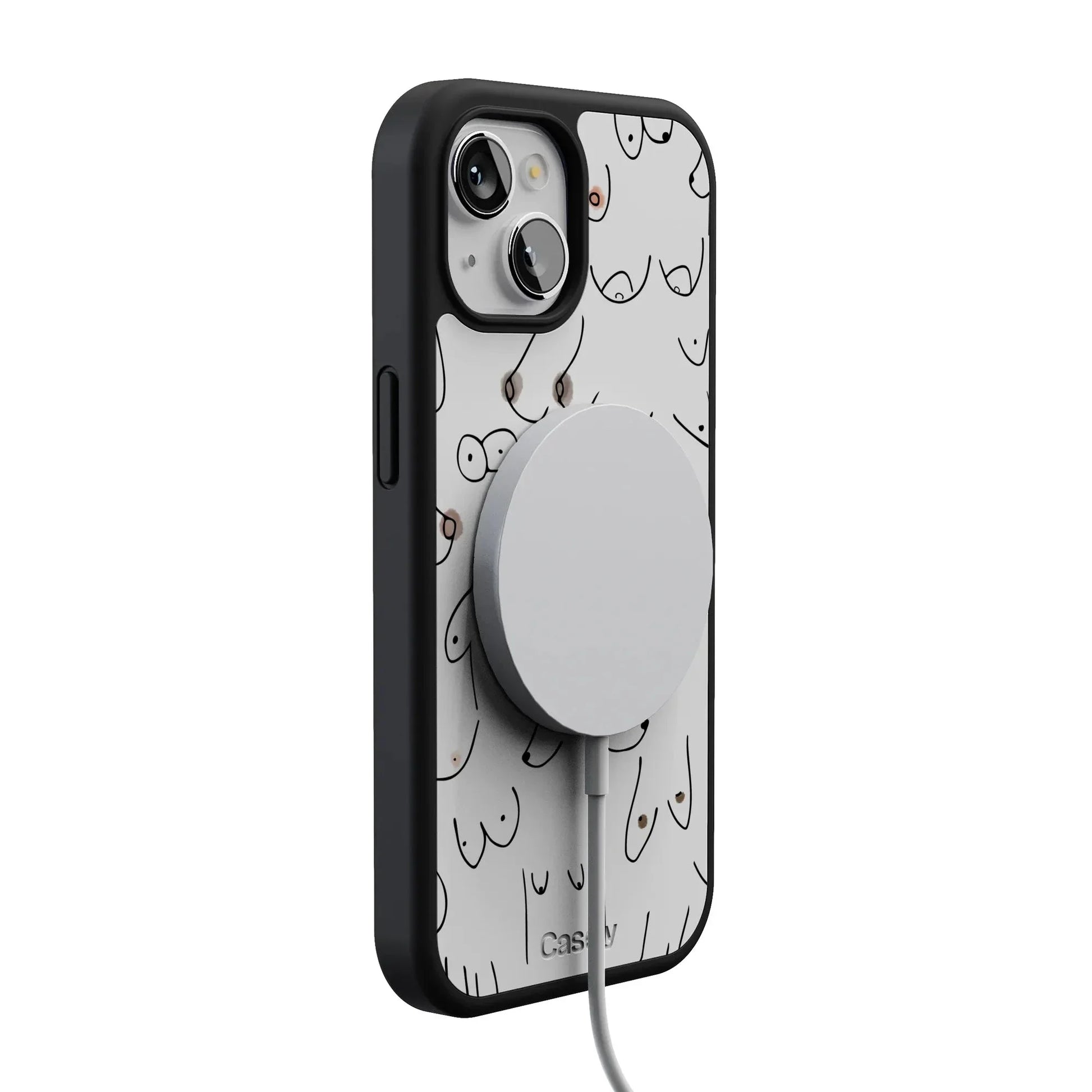 I'm With Her | Black & White Boobs Case iPhone Case get.casely