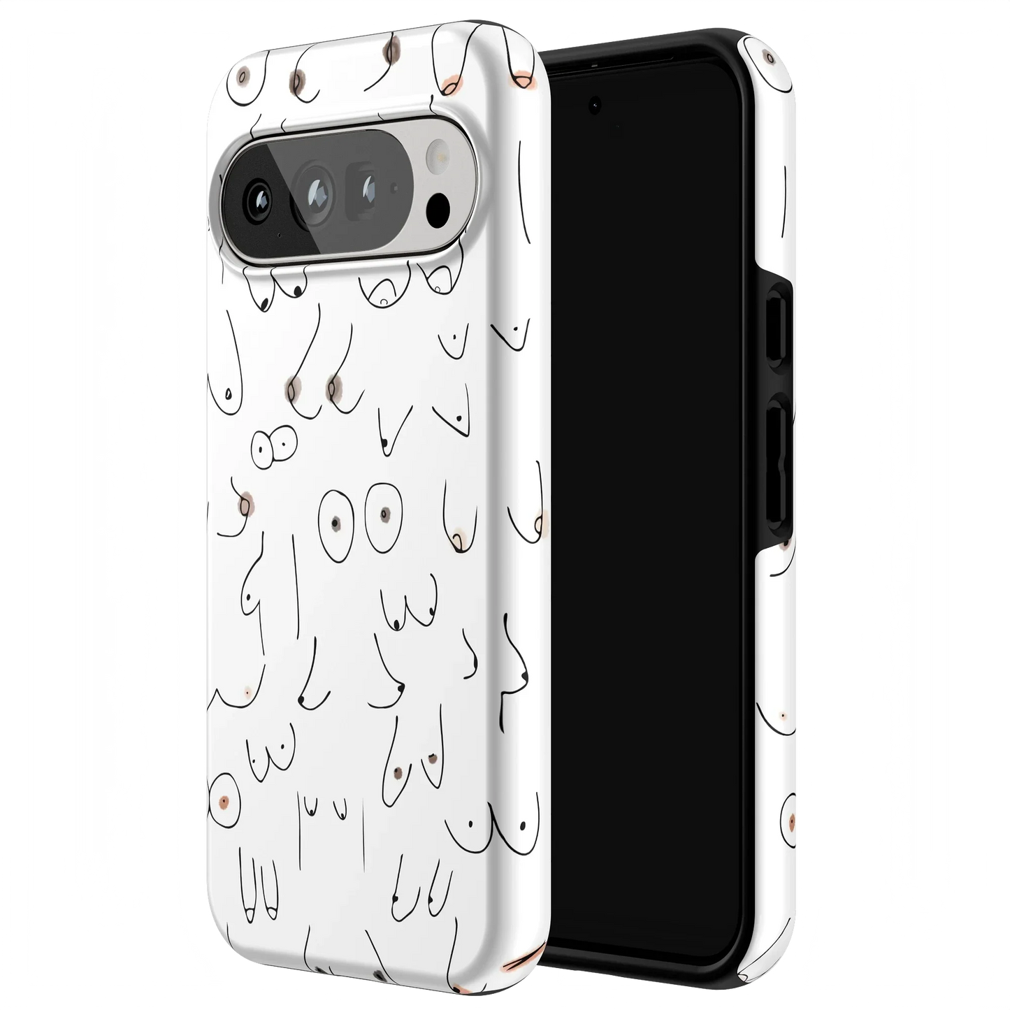 I'm With Her | Black & White Boobs Case iPhone Case get.casely