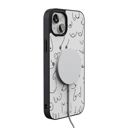 I'm With Her | Black & White Boobs Case iPhone Case get.casely