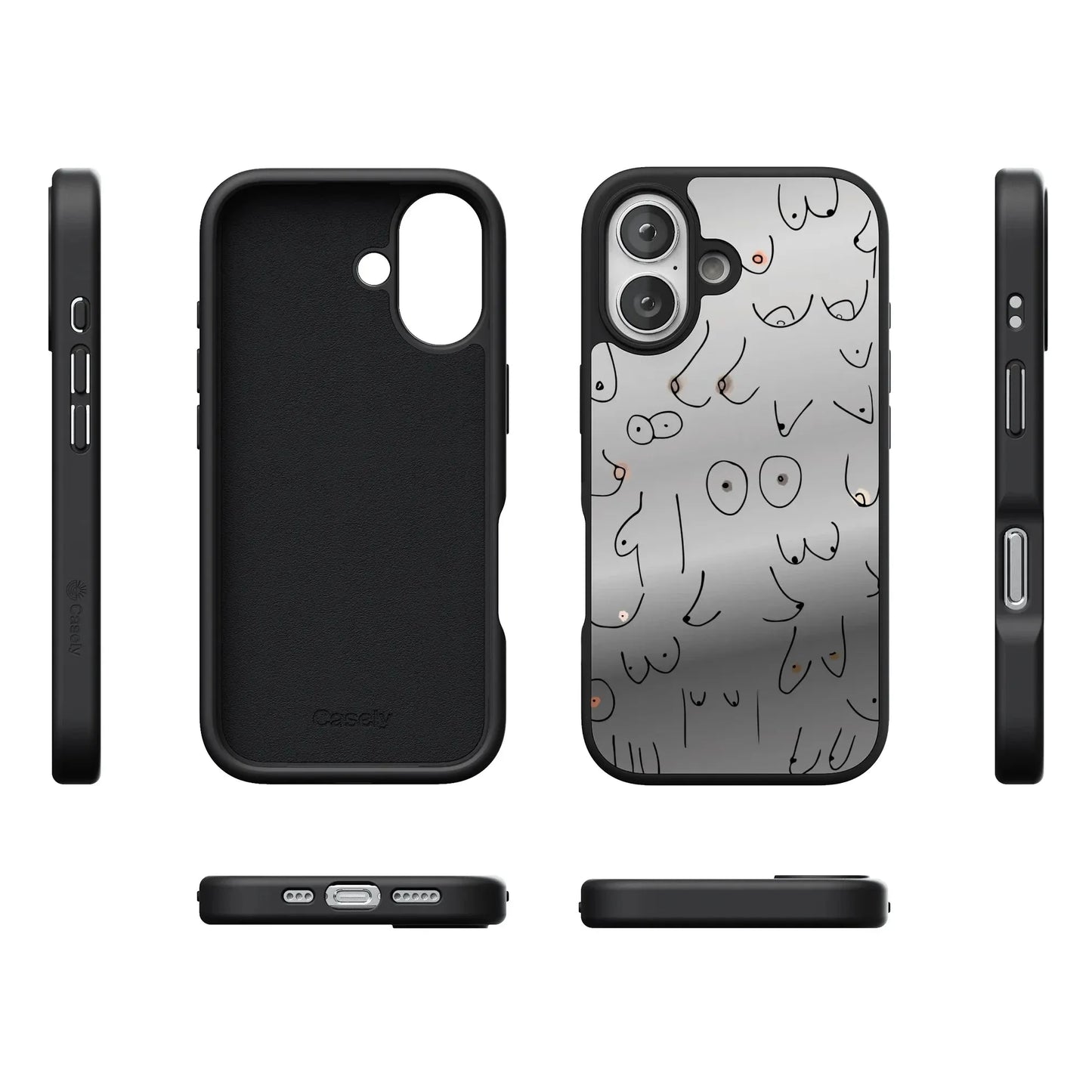 I'm With Her | Black & White Boobs Case iPhone Case get.casely