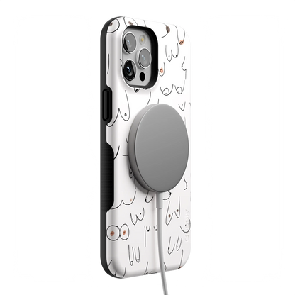 I'm With Her | Black & White Boobs Case iPhone Case get.casely