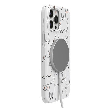 I'm With Her | Black & White Boobs Case iPhone Case get.casely