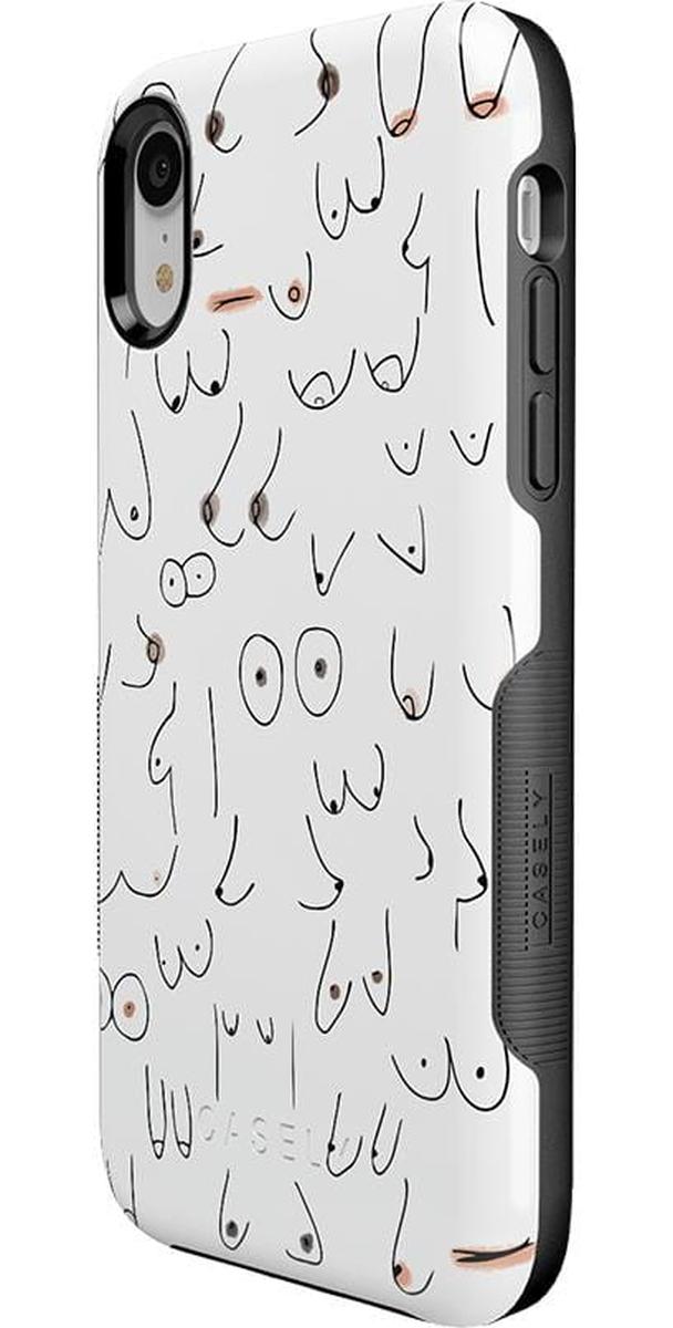 I'm With Her | Black & White Boobs Case iPhone Case get.casely