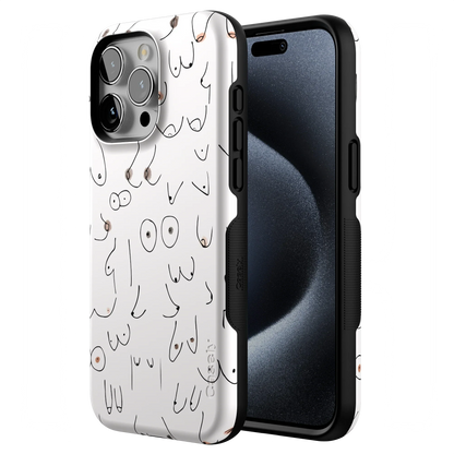 I'm With Her | Black & White Boobs Case iPhone Case get.casely
