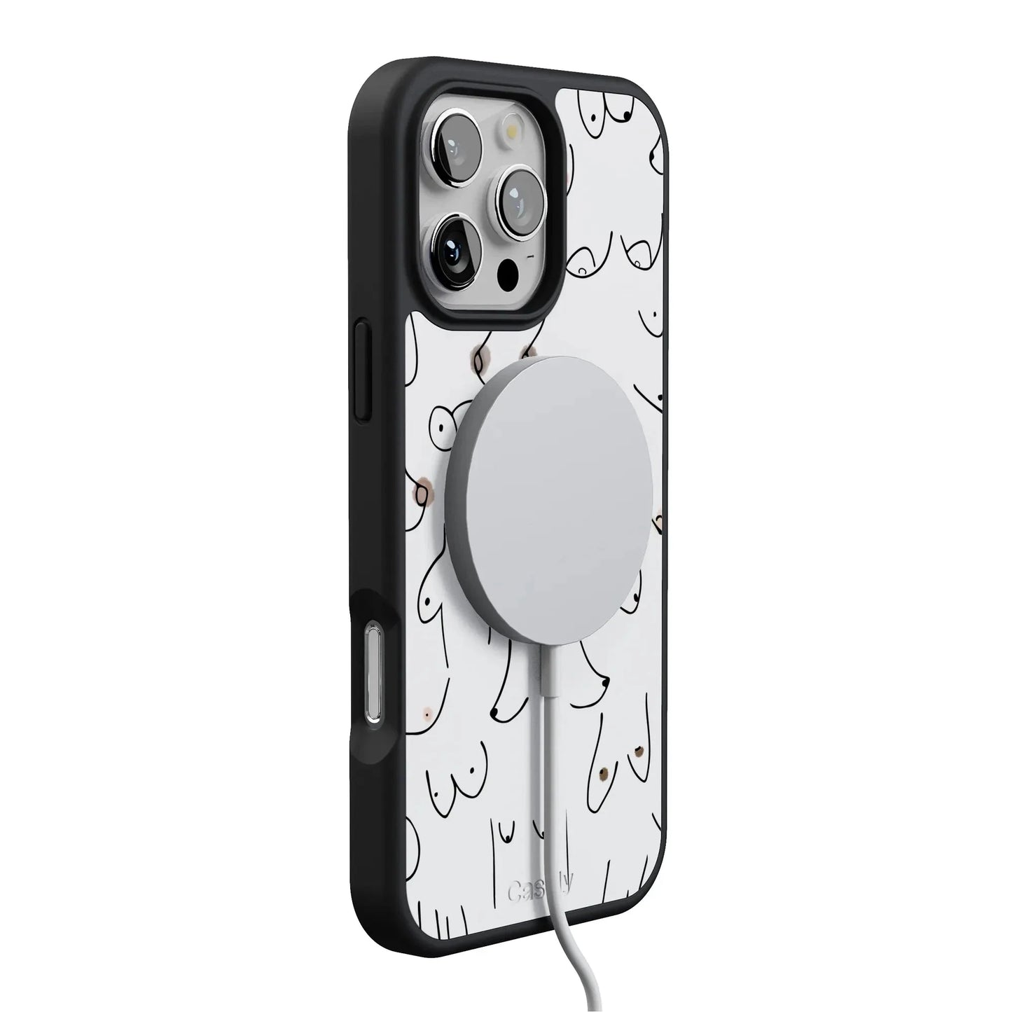 I'm With Her | Black & White Boobs Case iPhone Case get.casely