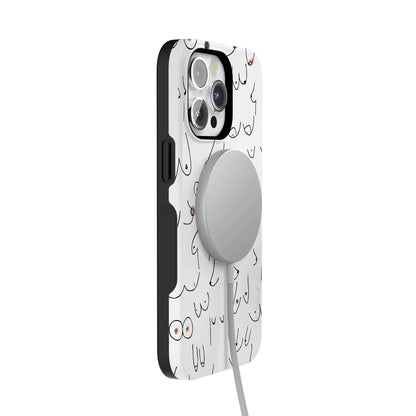I'm With Her | Black & White Boobs Case iPhone Case get.casely