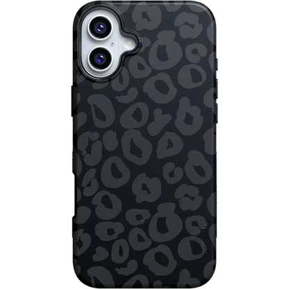 Into the Wild | Black Leopard Case iPhone Case get.casely Bold + MagSafe® iPhone 16 Plus
