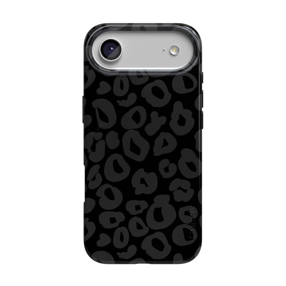 Into the Wild | Black Leopard Case iPhone Case get.casely Classic + MagSafe® iPhone 17 Air