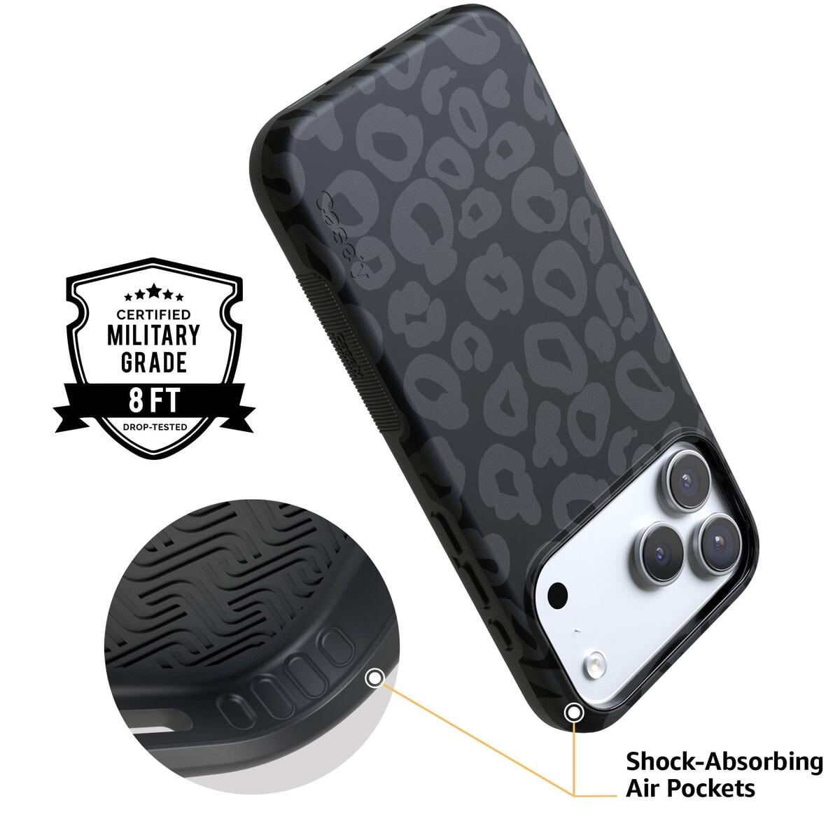 Into the Wild | Black Leopard Case iPhone Case get.casely