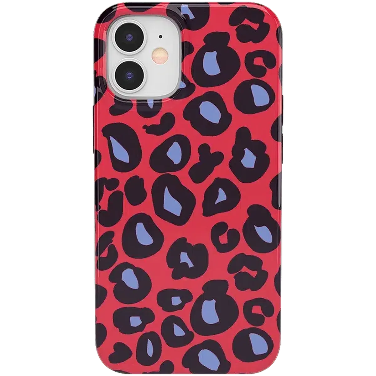 Into the Wild | Red & Blue Leopard Print Case iPhone Case get.casely Classic iPhone 12 Mini