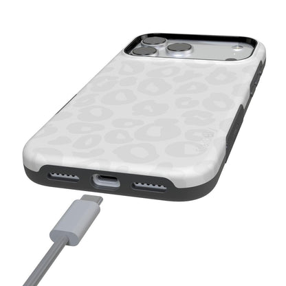 Into the Wild | White Snow Leopard Case iPhone Case get.casely