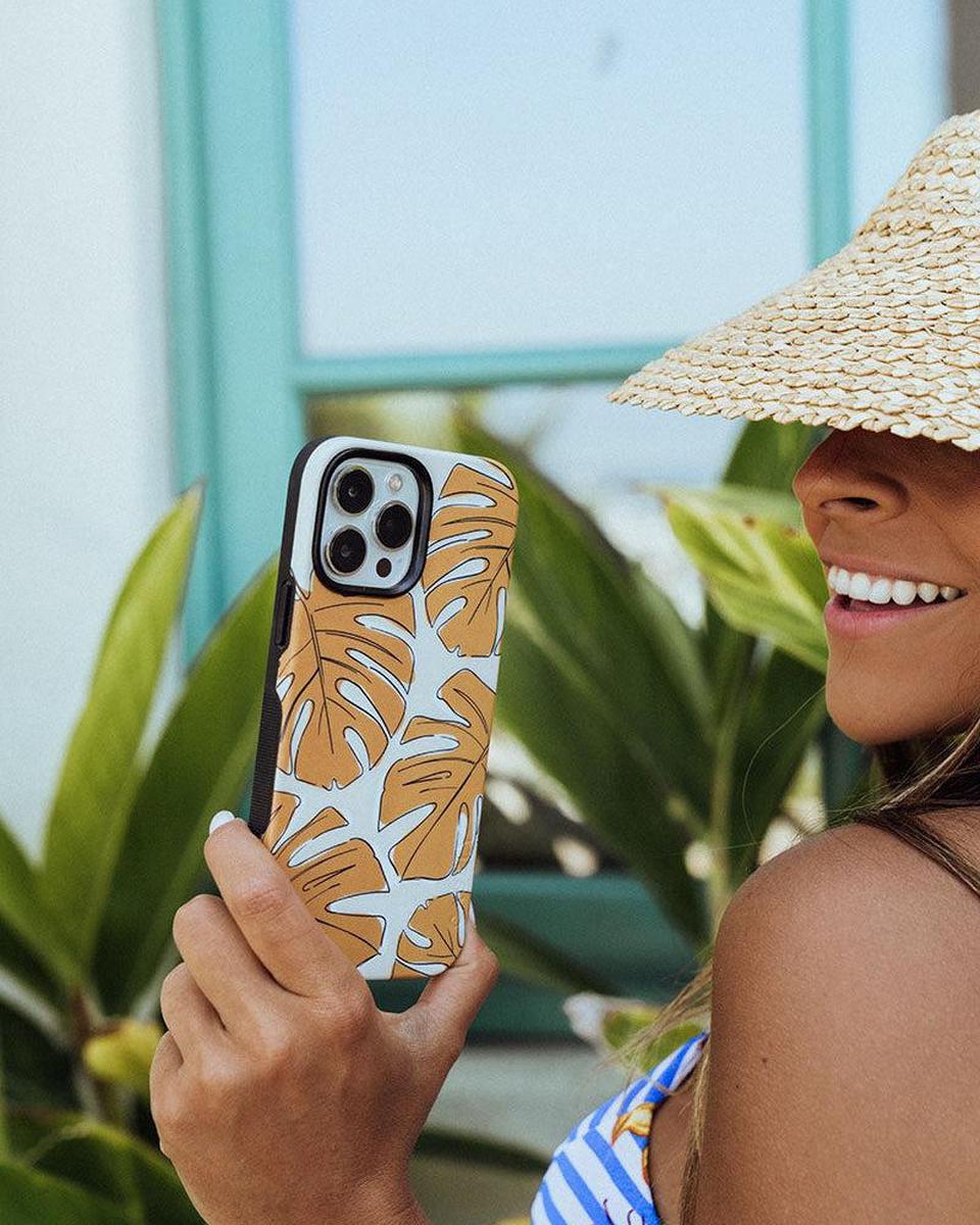 Island Time | Tropical Leaves Floral Case iPhone Case get.casely