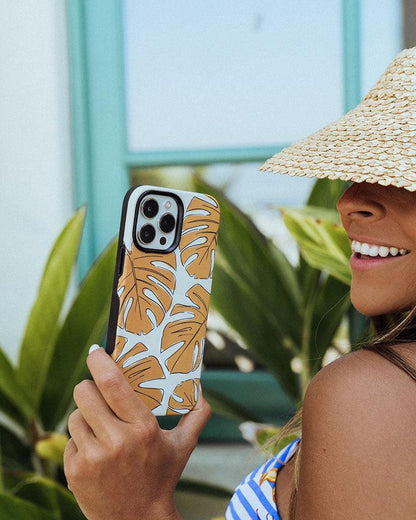 Island Time | Tropical Leaves Floral Case iPhone Case get.casely