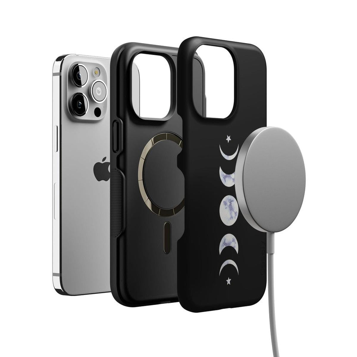 It's Just a Phase | Marble Moon Case iPhone Case get.casely