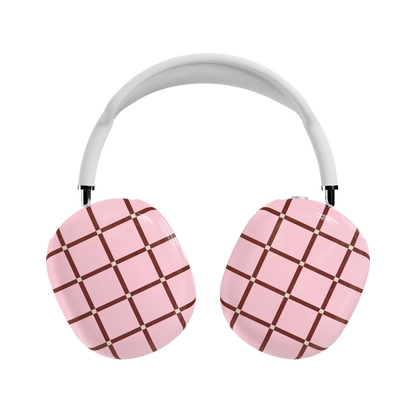 Uptown Gridlock | Pink Checkerboard AirPods Max Case