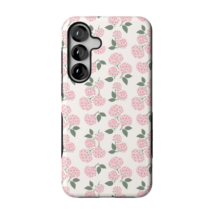 Nantucket Cottage | Pink Hydrangea Case - Galaxy S25 Plus