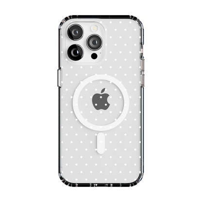 On the Dot | White Polka Dot Case