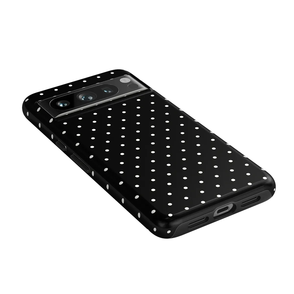 On the Dot | White Polka Dot Case