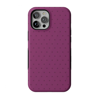 On the Dot | Plum Polka Dot Case - iPhone 12 Pro