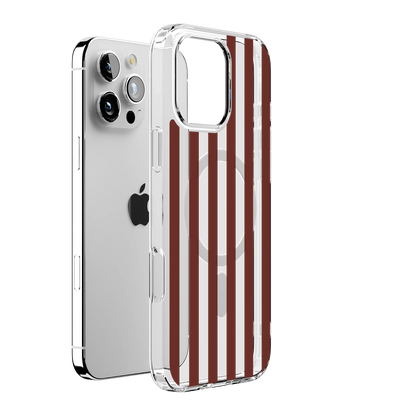 Sunday in Brooklyn | Burgundy Stripes Case