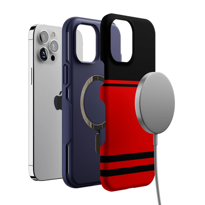 Storm Warning | Black & Red Stripes Case