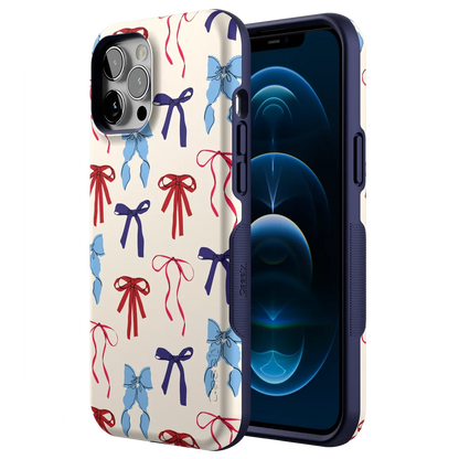 American Girlie | Red White & Blue Bows Case