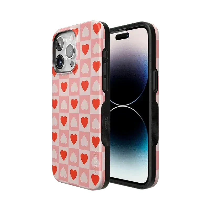 King of My Heart | Checkered Hearts Case Phone Case Casetry