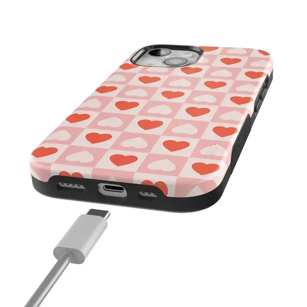 King of My Heart | Checkered Hearts Case Phone Case Casetry