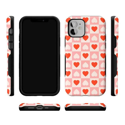 King of My Heart | Checkered Hearts Case Phone Case Casetry