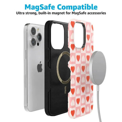 King of My Heart | Checkered Hearts Case Phone Case Casetry