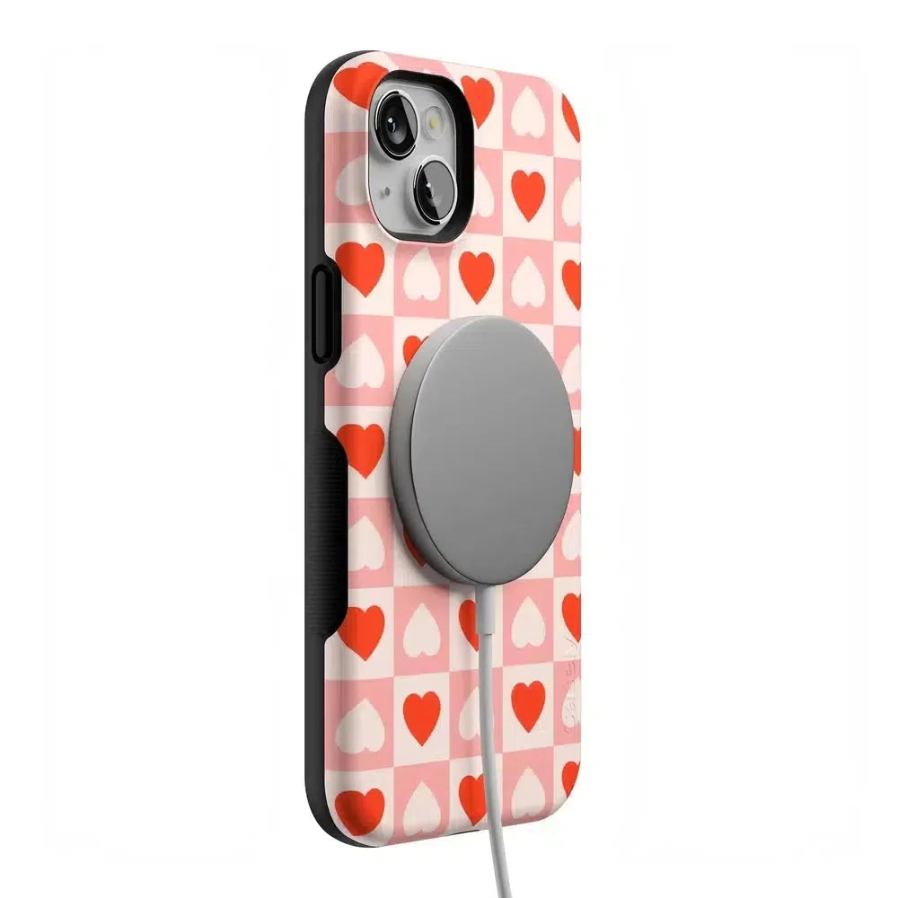 King of My Heart | Checkered Hearts Case Phone Case Casetry