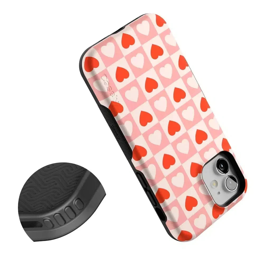 King of My Heart | Checkered Hearts Case Phone Case Casetry