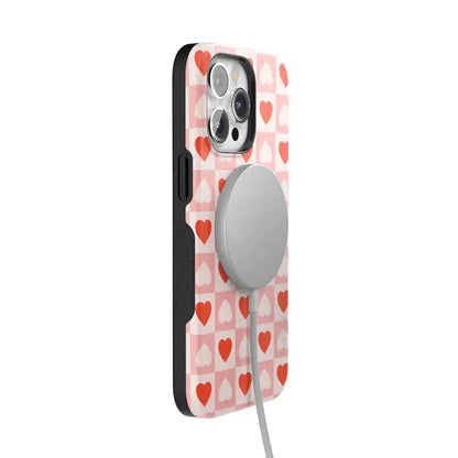 King of My Heart | Checkered Hearts Case Phone Case Casetry