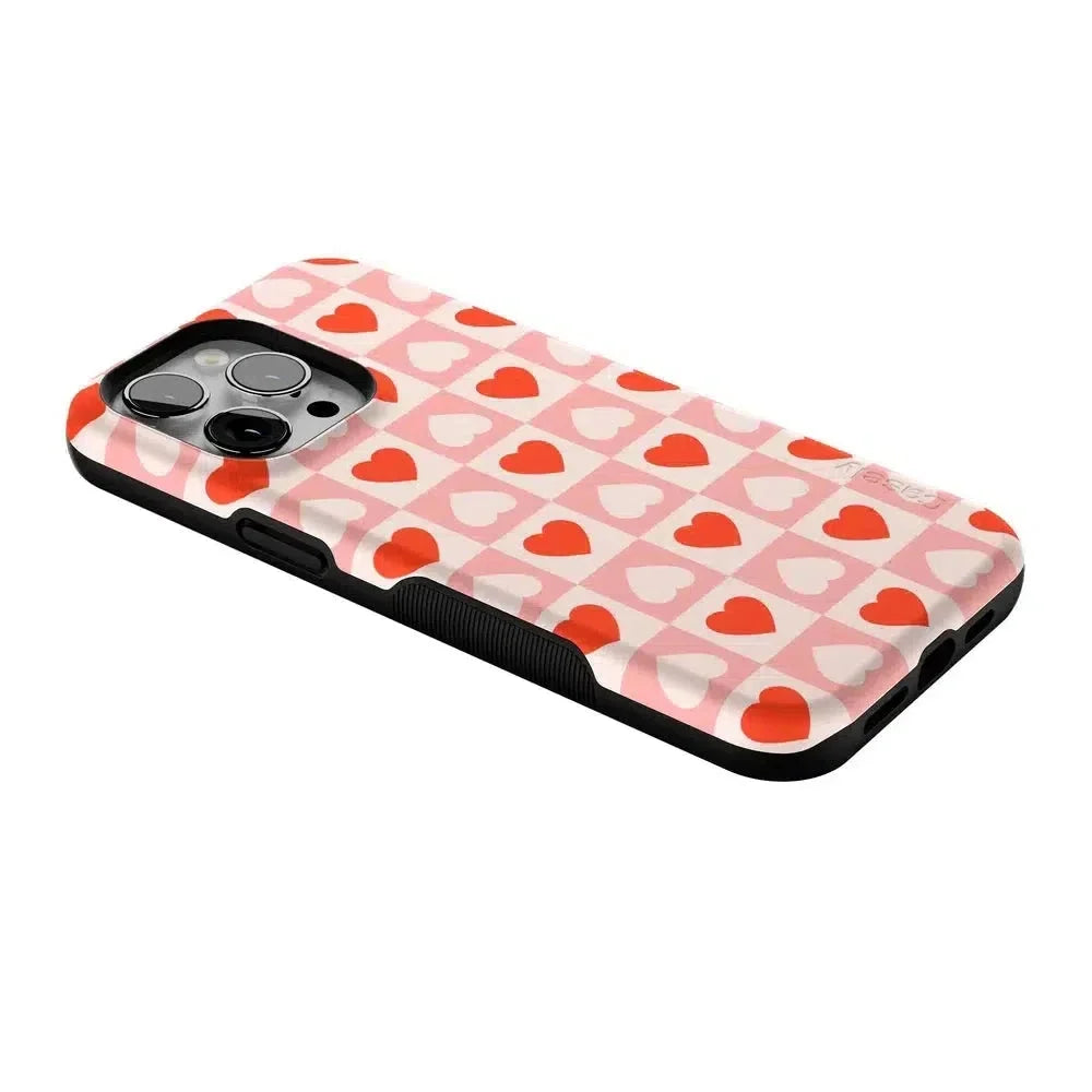 King of My Heart | Checkered Hearts Case Phone Case Casetry