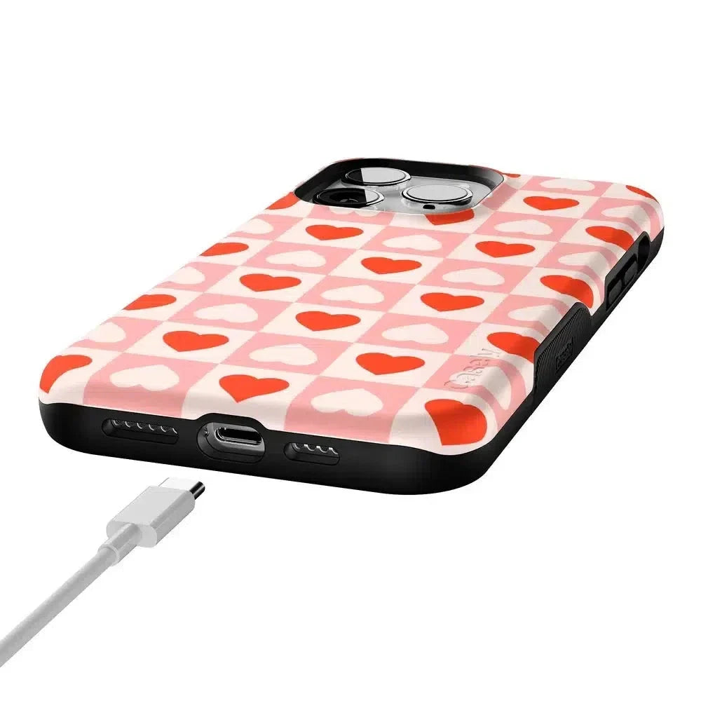 King of My Heart | Checkered Hearts Case Phone Case Casetry