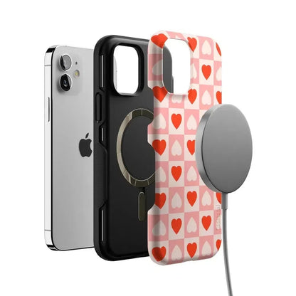 King of My Heart | Checkered Hearts Case Phone Case Casetry