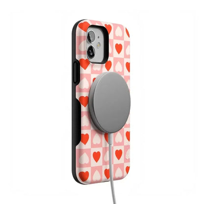 King of My Heart | Checkered Hearts Case Phone Case Casetry