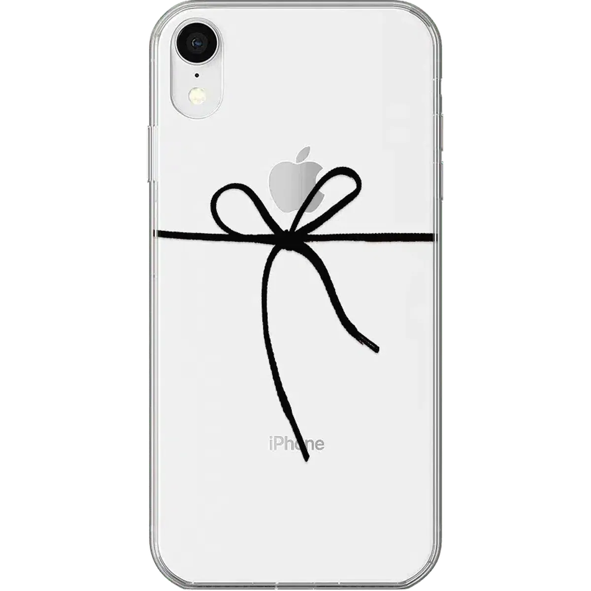 Knot Over U | Clear Ribbon Case iPhone Case get.casely Classic iPhone XR