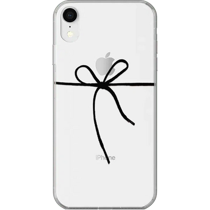 Knot Over U | Clear Ribbon Case iPhone Case get.casely Classic iPhone XR