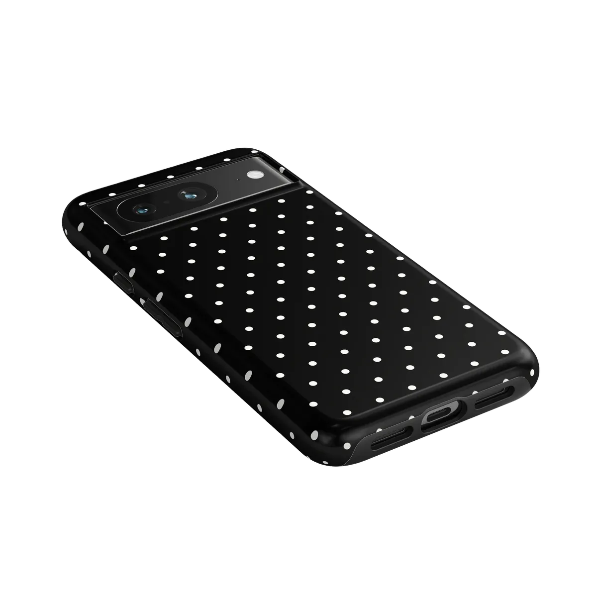 On the Dot | White Polka Dot Case