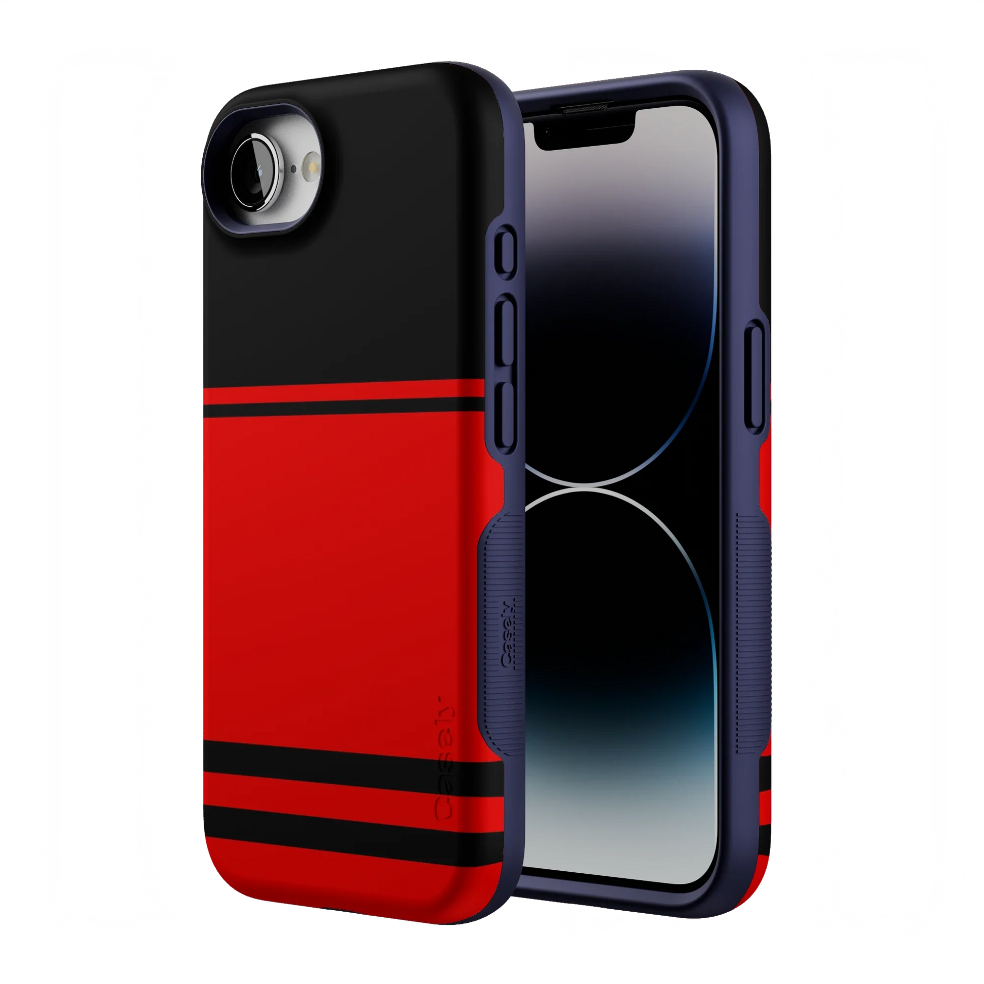 Storm Warning | Black & Red Stripes Case