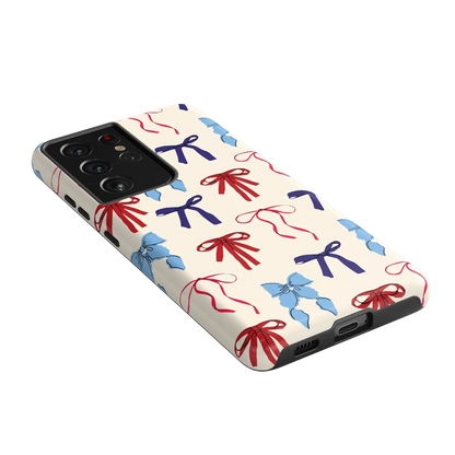 American Girlie | Red White & Blue Bows Case