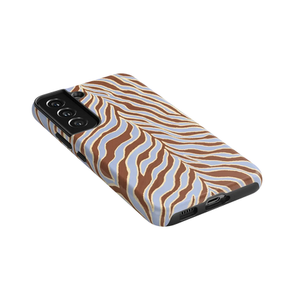Untamed | Brown & Blue Zebra Case