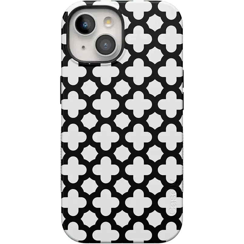 Lattice Tile | High Contrast Design Case Phone Case Casetry Bold Flex + MagSafe® iPhone 15 Plus