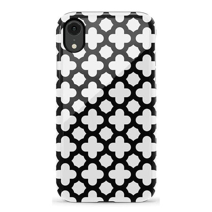 Lattice Tile | High Contrast Design Case Phone Case Casetry Essential iPhone XR