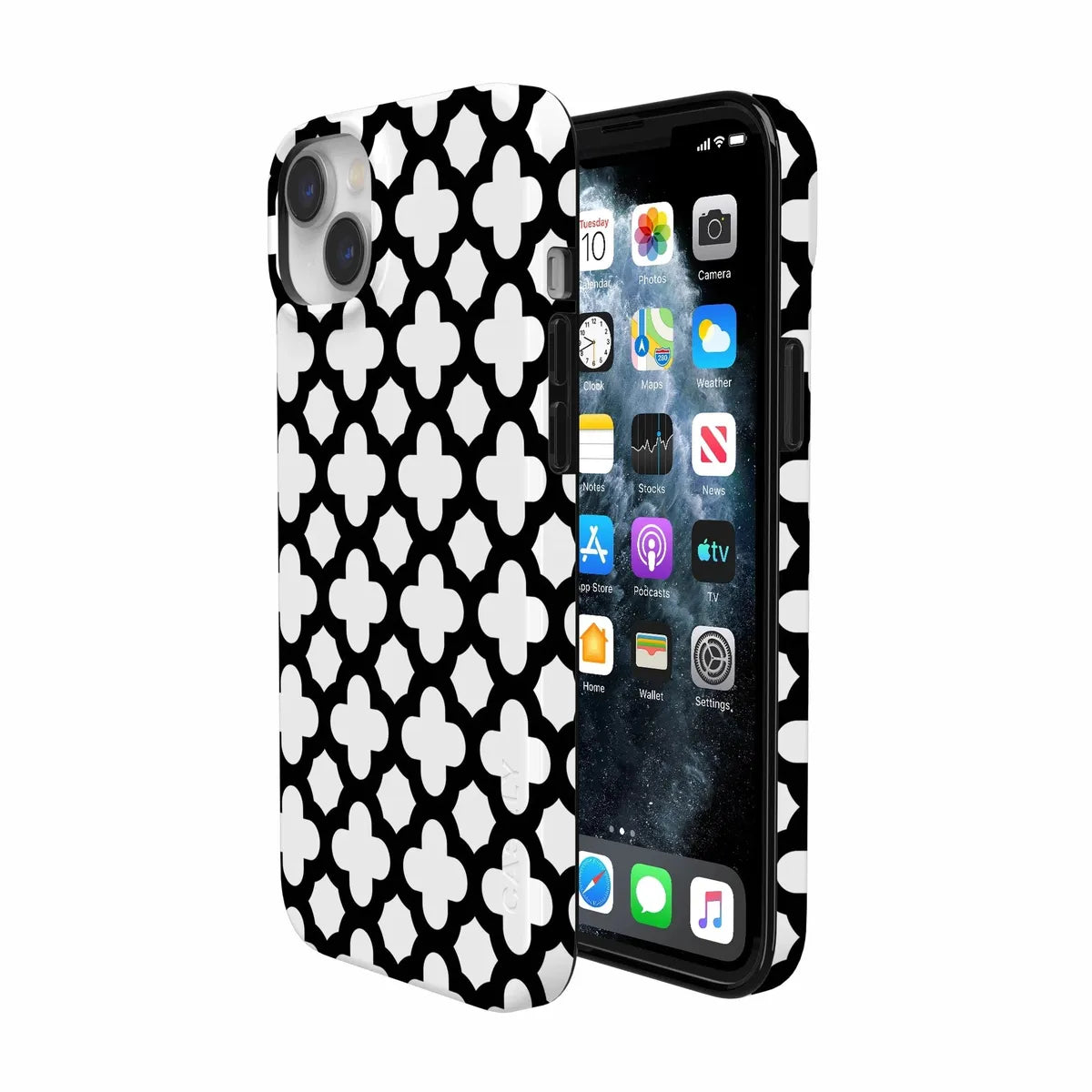 Lattice Tile | High Contrast Design Case Phone Case Casetry