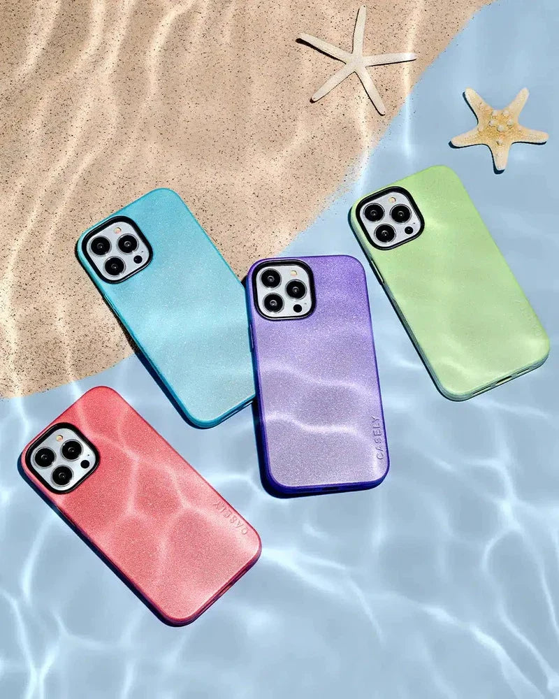 Lavender Waves | Purple Shimmer Case iPhone Case get.casely