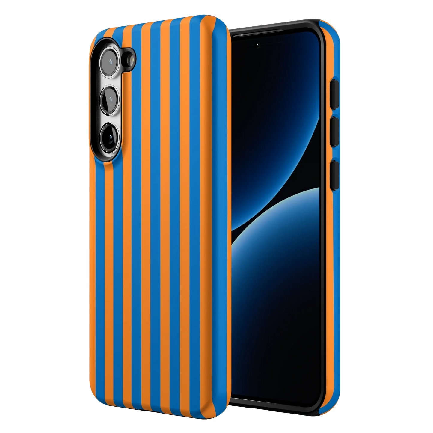 Go New York | Blue & Orange Stripes Case