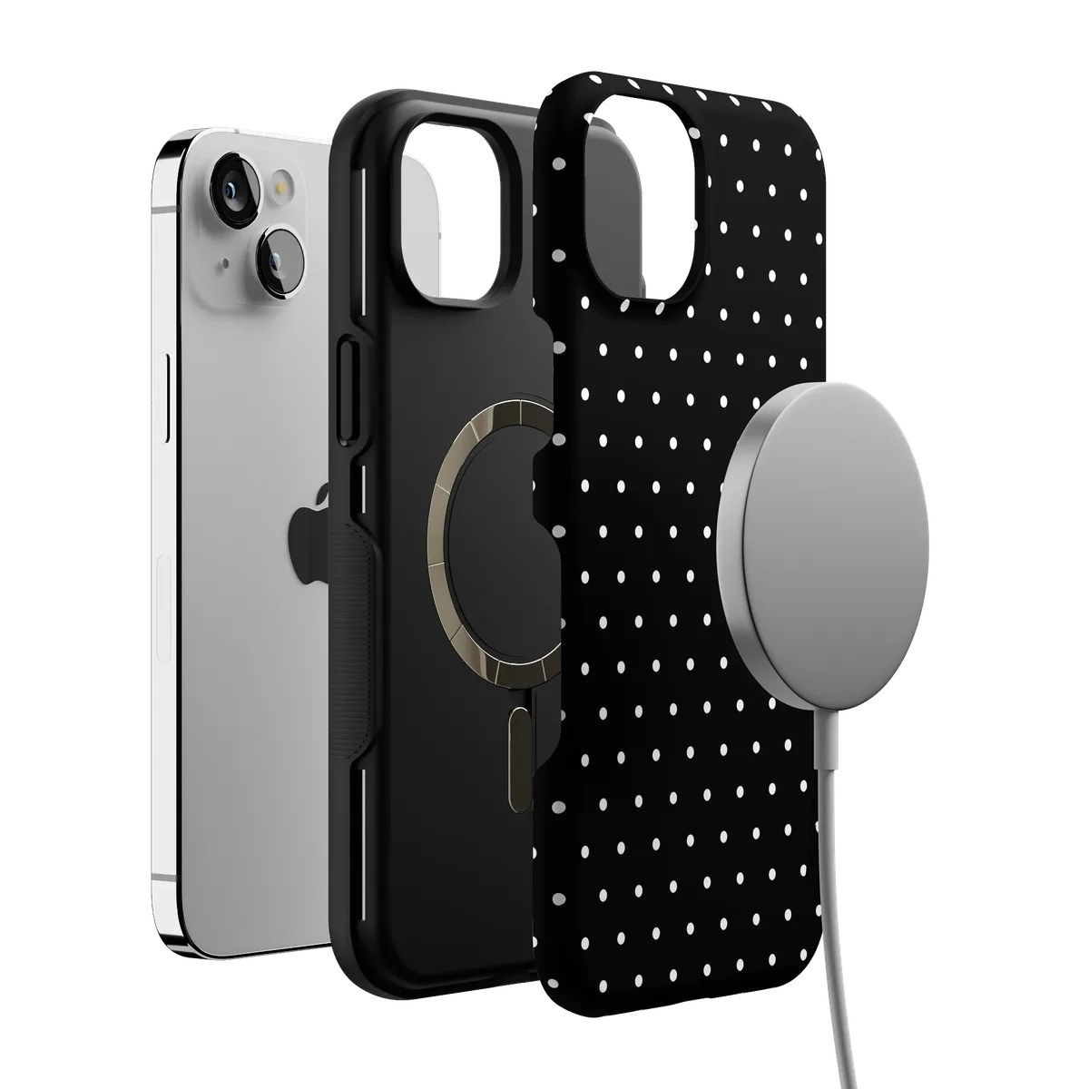 On the Dot | White Polka Dot Case
