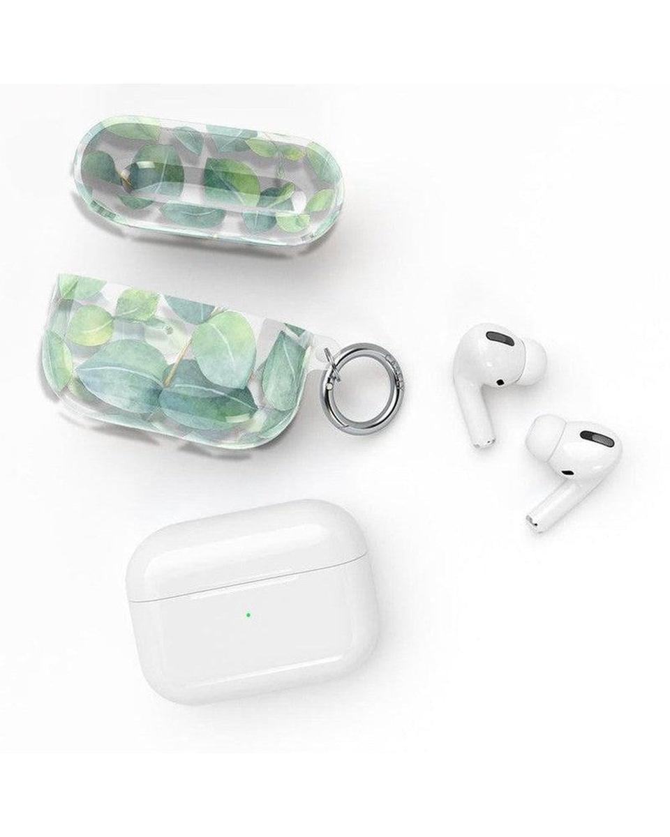 Leaf Me Alone | Green Floral Print AirPods Case AirPods Case get.casely